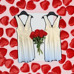 Chic Backless Cream Dress